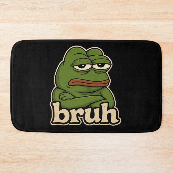 Item preview, Bruh Disappointed Pepe The Frog Meme Internet Slang designed and sold by Doodleoub.