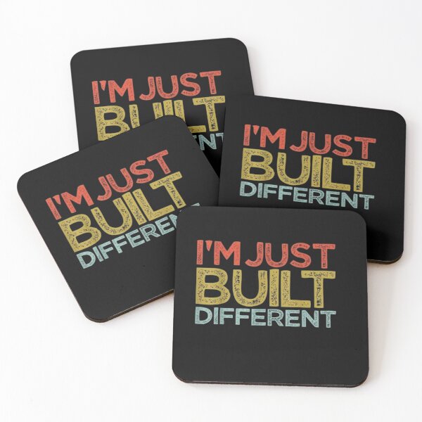Item preview, I'm Just Built Different Vintage Retro Quote | Funny Motivational Graphic designed and sold by Gbriel3.