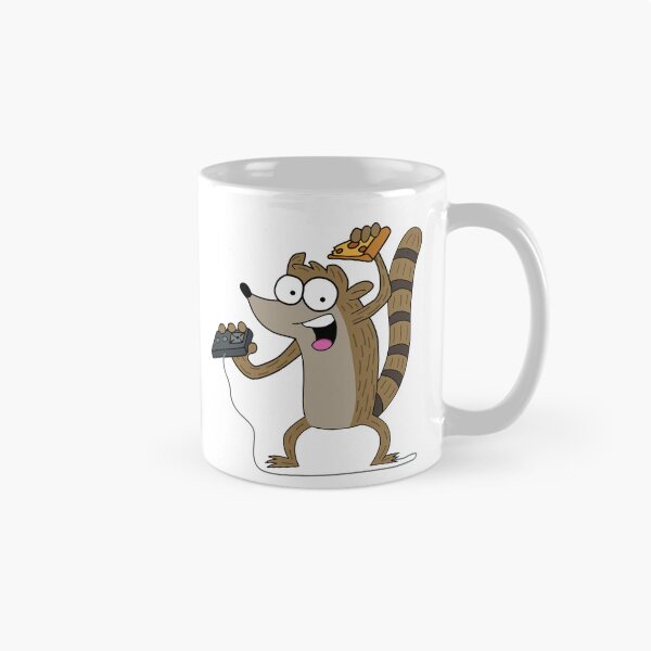 Item preview, Rigby  & Pizza & Video Game designed and sold by Karamram Studio.