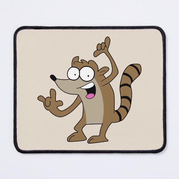 Item preview, Rigby  & Pizza & Video Game designed and sold by Karamram Studio.