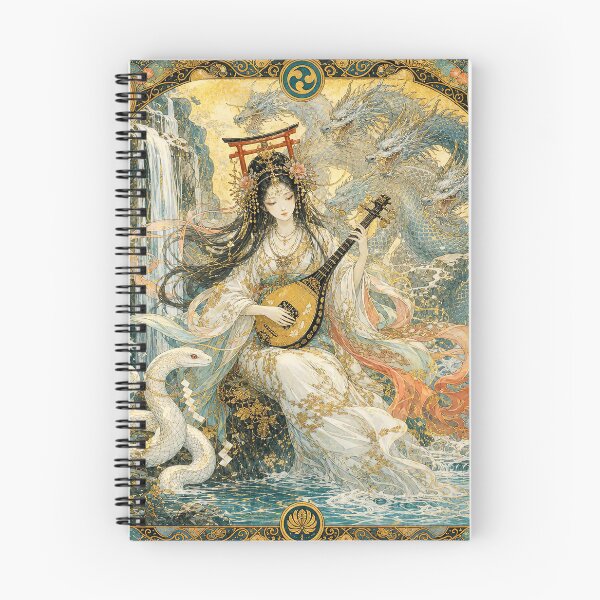 Item preview, Benzaiten, Goddess of Wonderful Sounds | Kami Goddess Wall Art designed and sold by Stoneflower-Art.