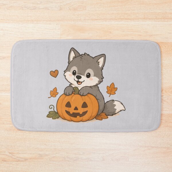 Item preview, Cute Pumpkin Wolf designed and sold by MellowMunchkins.