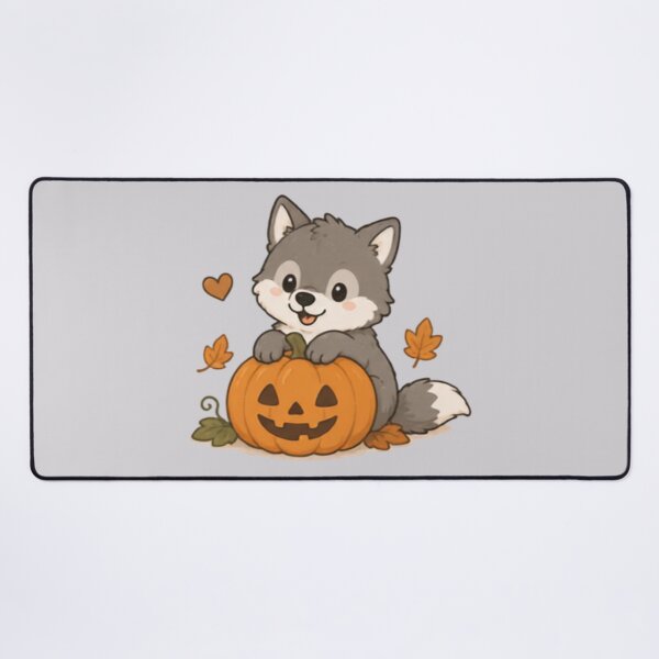 Item preview, Cute Pumpkin Wolf designed and sold by MellowMunchkins.