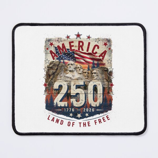 Item preview, America 250 Mount Rushmore South Dakota Semiquincentennial 1776 - 2026 Vintage Flag v3 designed and sold by DarylWelsh2024.