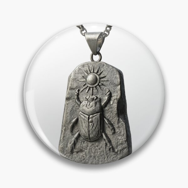 Item preview, Ancient Scarab Pendant | Egyptian Beetle Stone Carving Gothic Art designed and sold by Brandady.