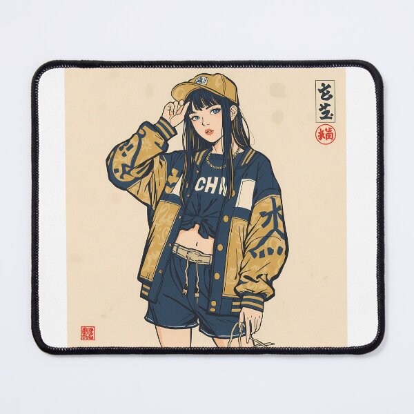 Item preview, Modern Japanese Streetwear Girl Ukiyo-e Art designed and sold by ZenStyleStudio.