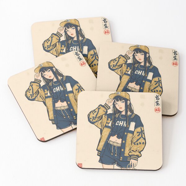 Item preview, Modern Japanese Streetwear Girl Ukiyo-e Art designed and sold by ZenStyleStudio.