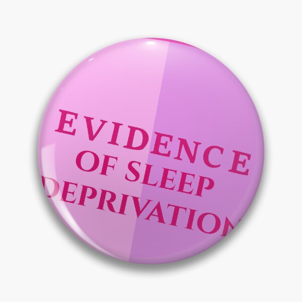 Item preview, Evidence of Sleep Deprivation Sticker | Funny Student Legal Aesthetic | Pink Folder Design designed and sold by JusticeForSale.