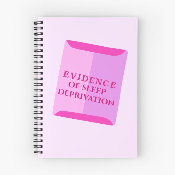 Item preview, Evidence of Sleep Deprivation Sticker | Funny Student Legal Aesthetic | Pink Folder Design designed and sold by JusticeForSale.