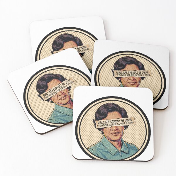 Item preview, Woman In STEM Katherine Johnson - Girls Are Capable Quote designed and sold by Neurospicy Trolls.