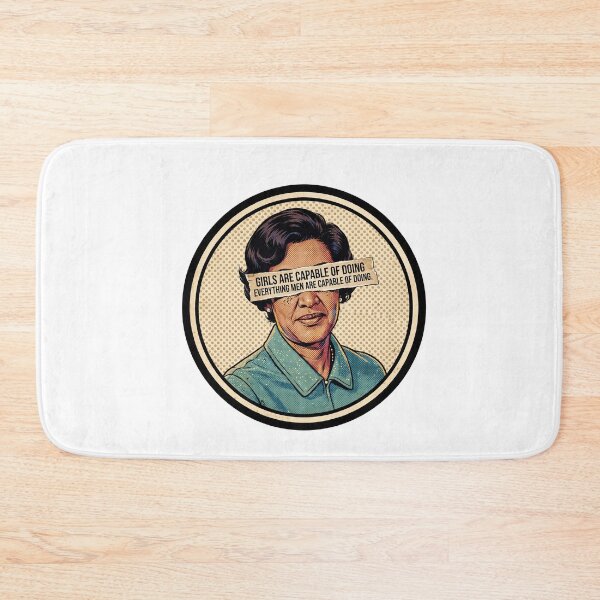 Item preview, Woman In STEM Katherine Johnson - Girls Are Capable Quote designed and sold by Neurospicy Trolls.