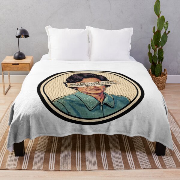 Item preview, Woman In STEM Katherine Johnson - Girls Are Capable Quote designed and sold by Neurospicy Trolls.