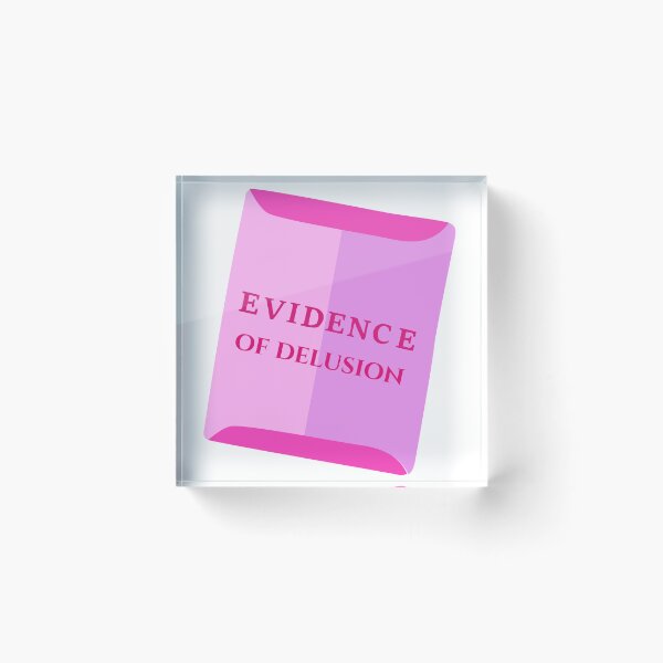 Item preview, Evidence of Delusion Sticker | Funny Coquette Legal Aesthetic | Pink Folder Design designed and sold by JusticeForSale.
