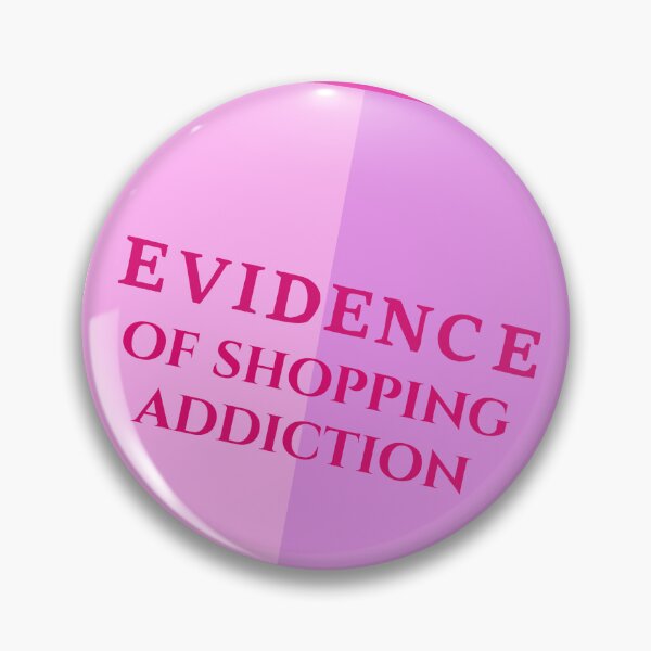 Item preview, Evidence of Shopping Addiction Sticker | Funny Pink Coquette Aesthetic | Legal Humor Folder designed and sold by JusticeForSale.