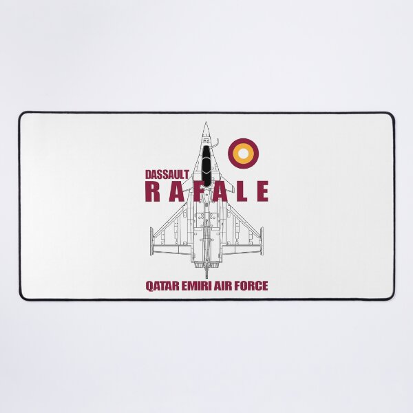 Item preview, Dassault Rafale Qatar Emiri Air Force Technical Blueprint - Black Edition designed and sold by Magazine Combate.