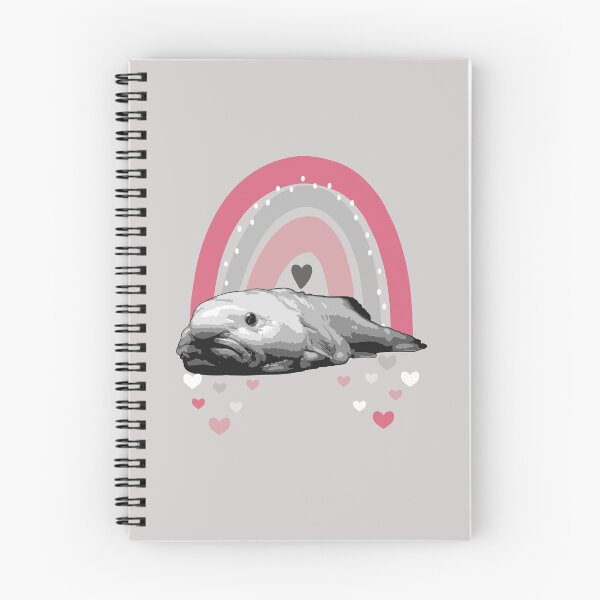 Item preview, Boho-Chic Blobfish - Grayscale Blobfish with Rainbow designed and sold by LittleMissTyne.