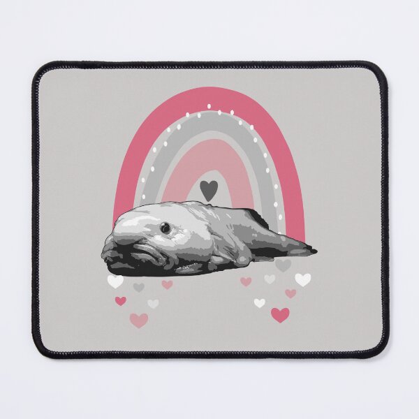 Item preview, Boho-Chic Blobfish - Grayscale Blobfish with Rainbow designed and sold by LittleMissTyne.