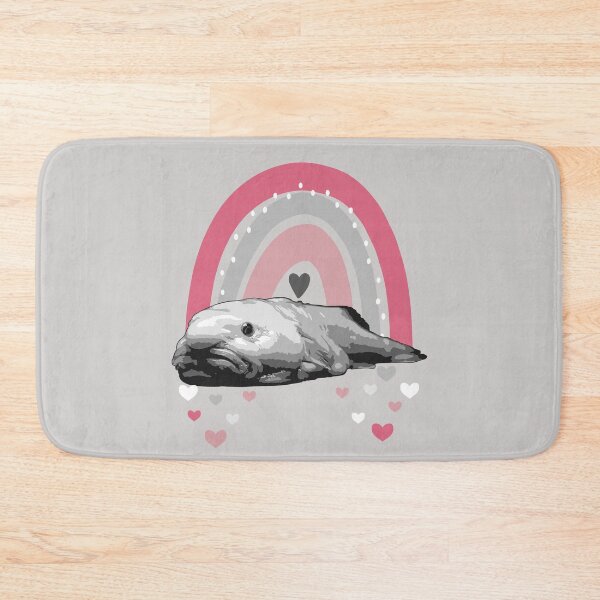 Item preview, Boho-Chic Blobfish - Grayscale Blobfish with Rainbow designed and sold by LittleMissTyne.