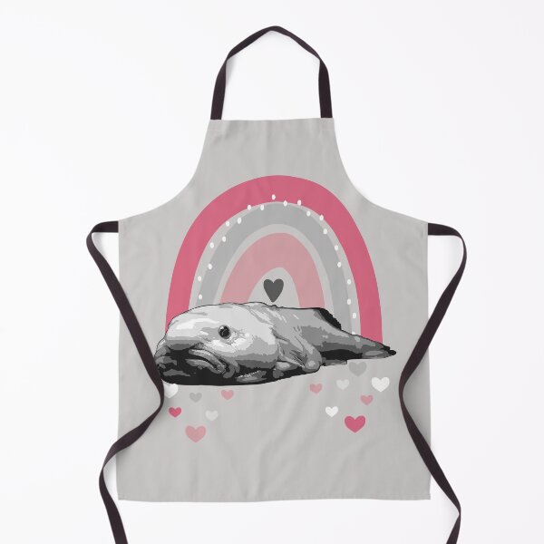 Item preview, Boho-Chic Blobfish - Grayscale Blobfish with Rainbow designed and sold by LittleMissTyne.