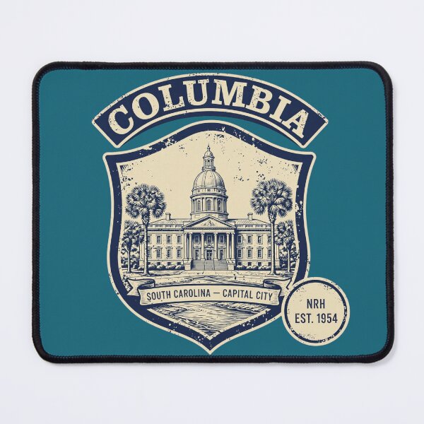 Item preview, Columbia South Carolina Capital Retro Plaque designed and sold by Normandy Road Heritage.