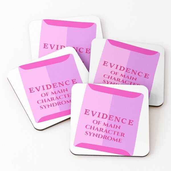 Item preview, Evidence of Main Character Syndrome Sticker | Pink Coquette Legal Aesthetic | Funny Folder Design designed and sold by JusticeForSale.