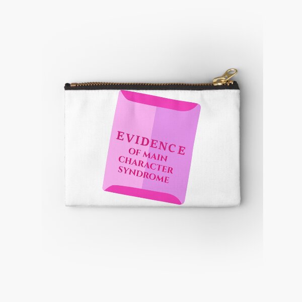 Item preview, Evidence of Main Character Syndrome Sticker | Pink Coquette Legal Aesthetic | Funny Folder Design designed and sold by JusticeForSale.