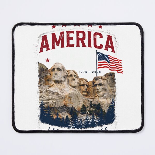 Item preview, America 250 Mount Rushmore South Dakota Semiquincentennial 1776 - 2026 Vintage Flag v4 designed and sold by DarylWelsh2024.