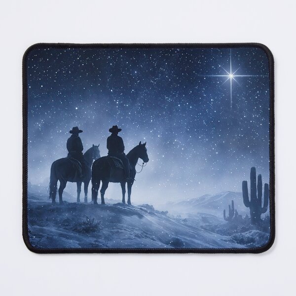 Item preview, Night Riders in Starry Desert Southwestern Sky North Star Christmas Holiday designed and sold by Stephanie Laird.