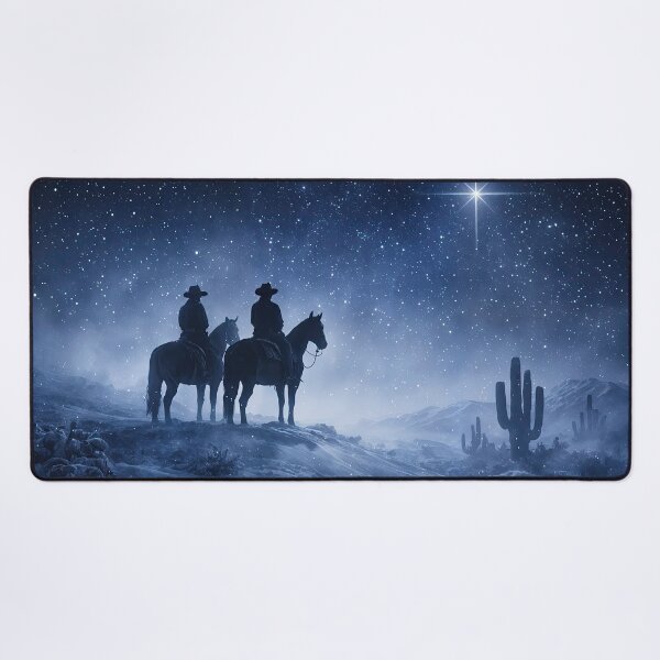 Item preview, Night Riders in Starry Desert Southwestern Sky North Star Christmas Holiday designed and sold by Stephanie Laird.