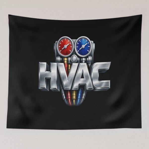 Item preview, Premium HVAC Technician Gauge Logo - Pro Heating & Cooling Trade Design designed and sold by FrozenHeat97.