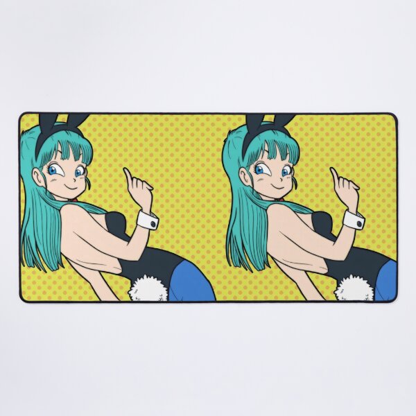 Item preview, Retro Rabbit Girl with Turquoise Hair - Pop Art Anime Style Illustration designed and sold by Billy Morfo™.