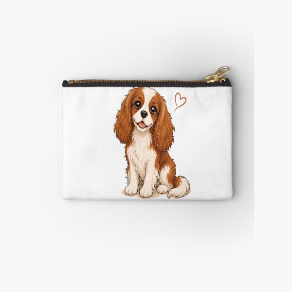 Item preview, Cute Cavalier King Charles Spaniel Cartoon | Minimal Puppy Illustration | Dog Lover Gift designed and sold by Moh-nd-Eg.
