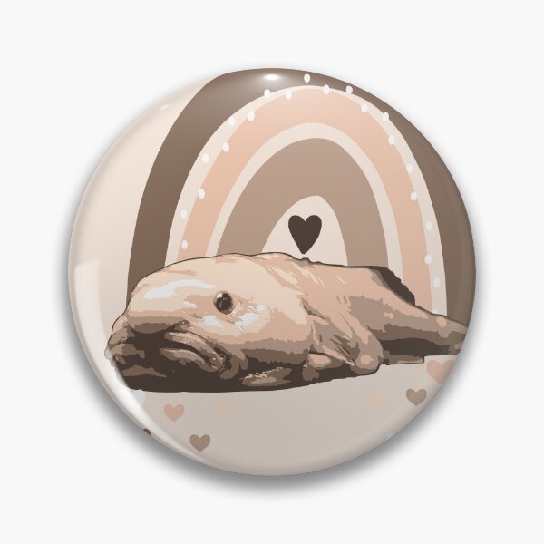 Item preview, Boho-Chic Blobfish - Sepia Blobfish with Rainbow designed and sold by LittleMissTyne.