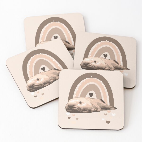 Item preview, Boho-Chic Blobfish - Sepia Blobfish with Rainbow designed and sold by LittleMissTyne.