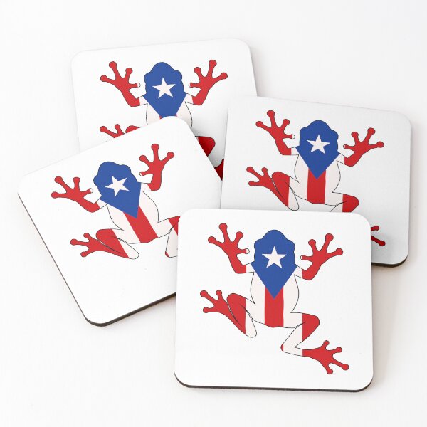 Item preview, Puerto Rican Coqui Frog Flag Boricua Pride designed and sold by Doodleoub.