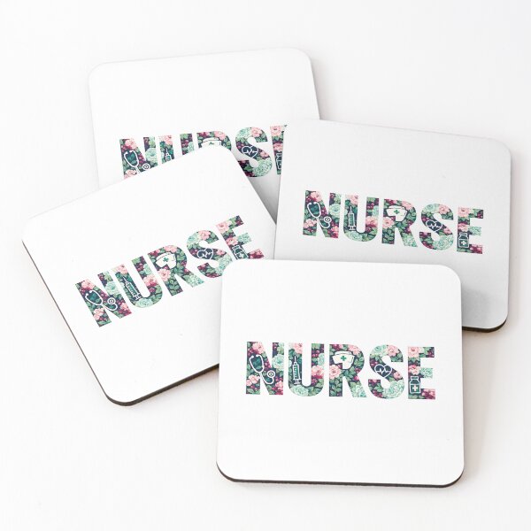Item preview, NURSE flowers typography designed and sold by YNELENT.