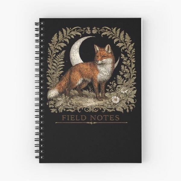 Item preview, Field Notes – Vintage Fox Moon Botanical Illustration designed and sold by Arrow2025.