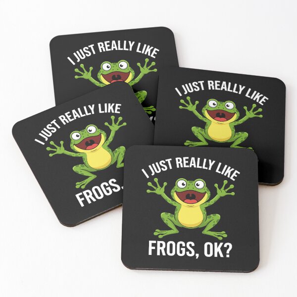 Item preview, I Just Really Like Frogs, Ok? Frog Lover Amphibian Enthusiast designed and sold by Doodleoub.