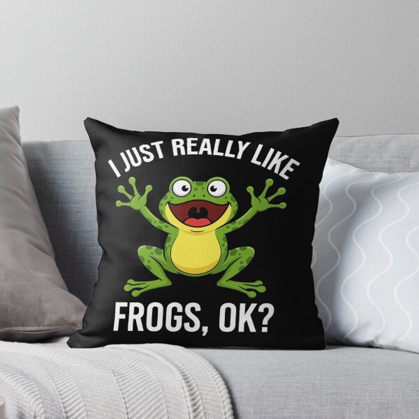 Item preview, I Just Really Like Frogs, Ok? Frog Lover Amphibian Enthusiast designed and sold by Doodleoub.