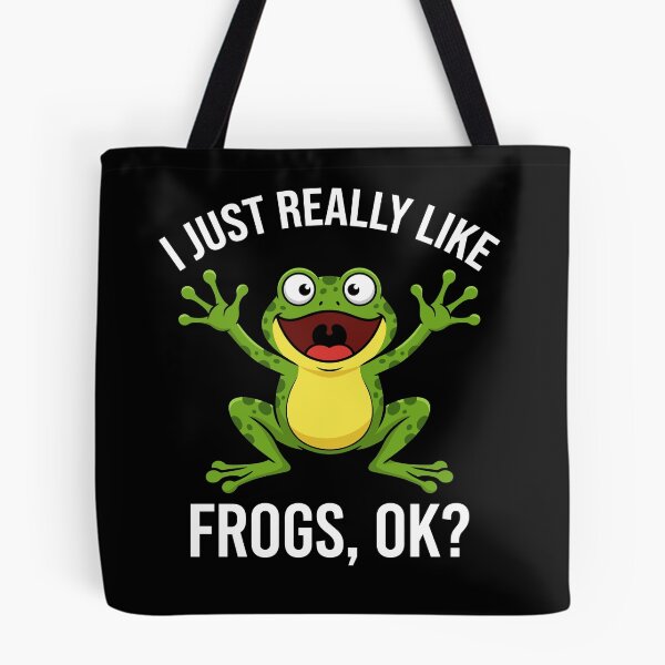 Item preview, I Just Really Like Frogs, Ok? Frog Lover Amphibian Enthusiast designed and sold by Doodleoub.