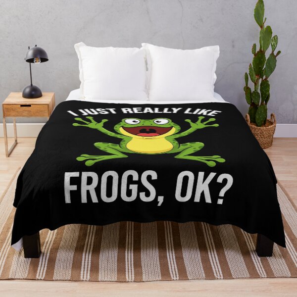 Item preview, I Just Really Like Frogs, Ok? Frog Lover Amphibian Enthusiast designed and sold by Doodleoub.