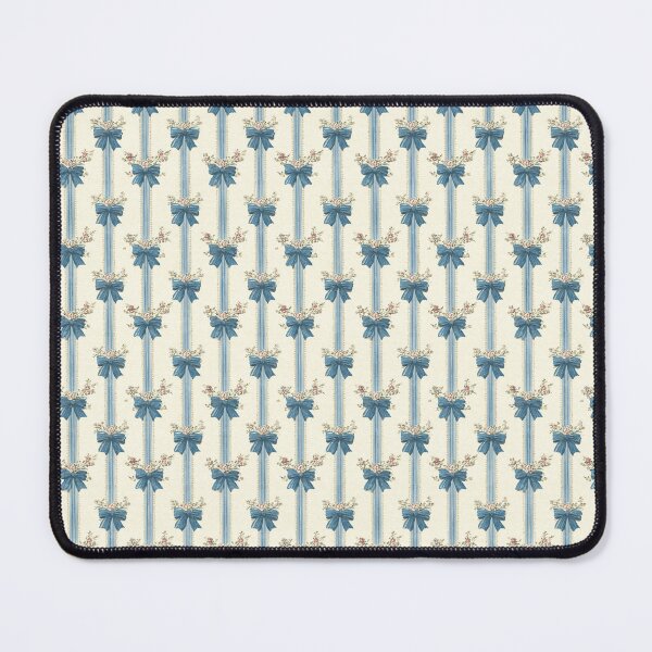 Item preview, Vintage Blue Floral Stripes and Bows designed and sold by LouieVanille.