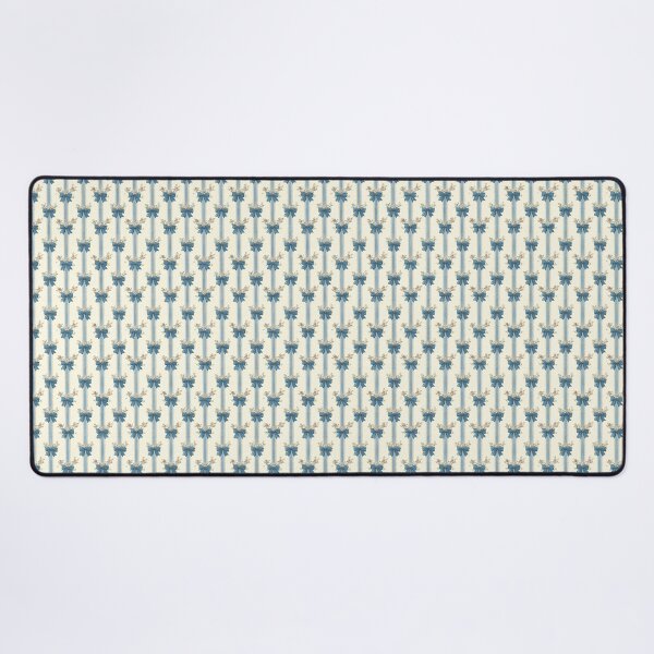 Item preview, Vintage Blue Floral Stripes and Bows designed and sold by LouieVanille.