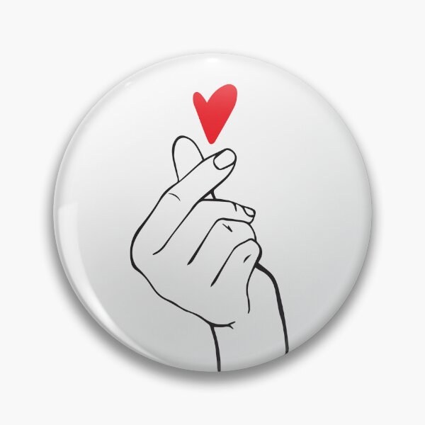 Artikelvorschau, Korean Finger Heart – Minimalist Love Gesture entworfen und verkauft von ShoreBa.