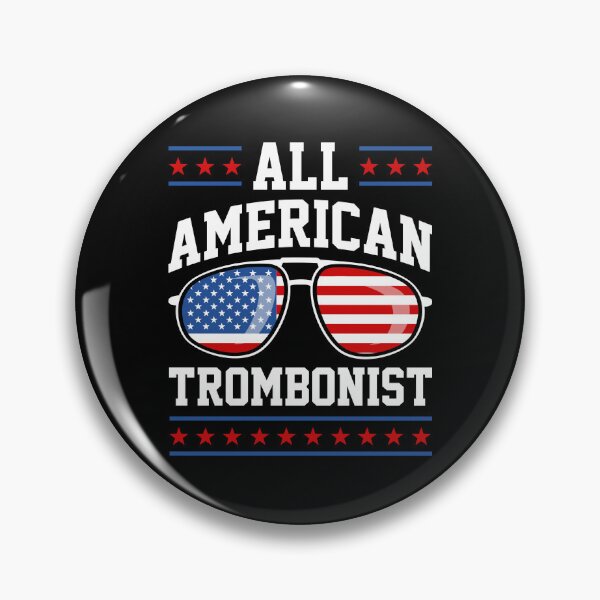 Item preview, Patriotic All-American Trombonist USA 4th of July American Flag designed and sold by Rock Paper T-Shirts.