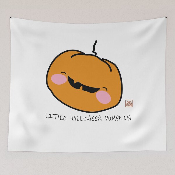Item preview, Cute Smiling Pumpkin Sticker Asian Minimalist Kawaii Halloween designed and sold by JOCSTOCK.