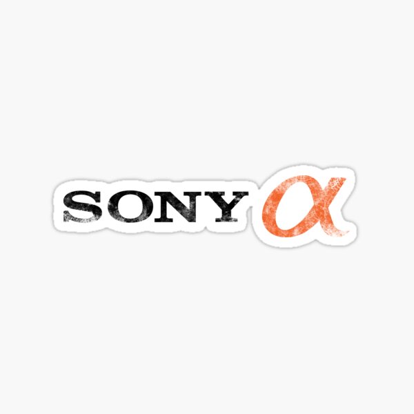 Sony Alpha Faded (With Text) Sticker