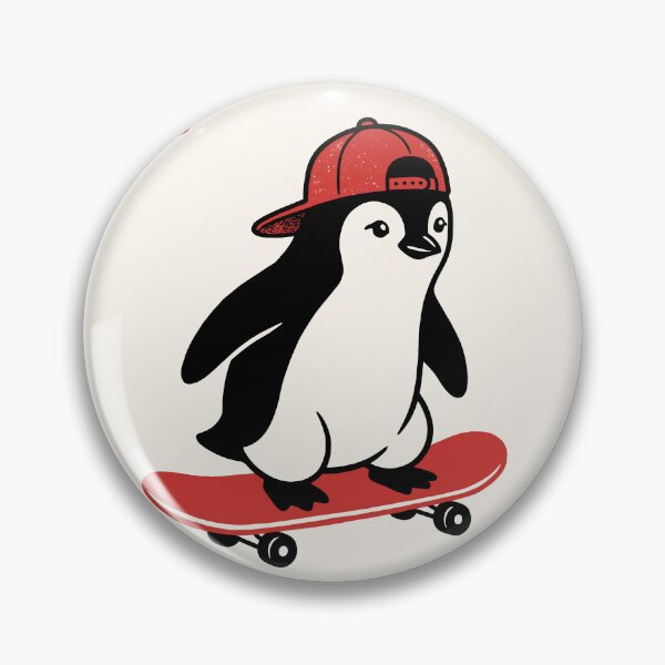 Item preview, Onkaeru Oto-e Penguin Skateboard Skater Animal Enthusiast designed and sold by Doodleoub.