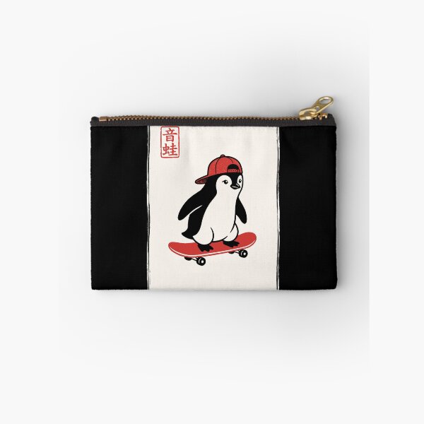 Item preview, Onkaeru Oto-e Penguin Skateboard Skater Animal Enthusiast designed and sold by Doodleoub.