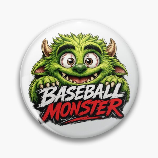 Item preview, Green Baseball Monster 1 designed and sold by BaseballBiz.